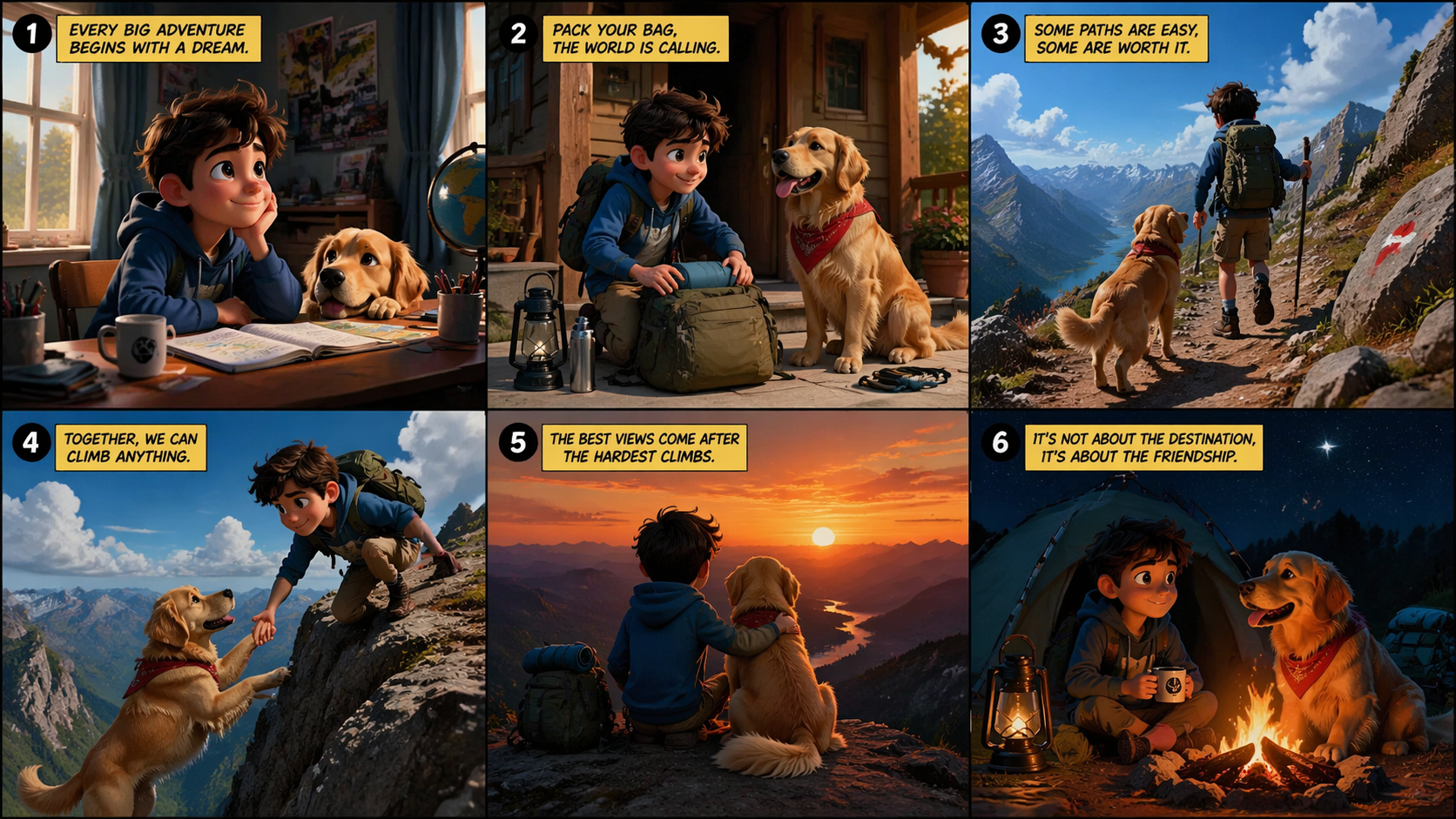 Up to 8 Coherent Images in One Request