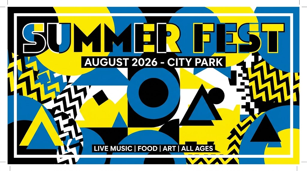 Event poster typography Nano Banana Pro